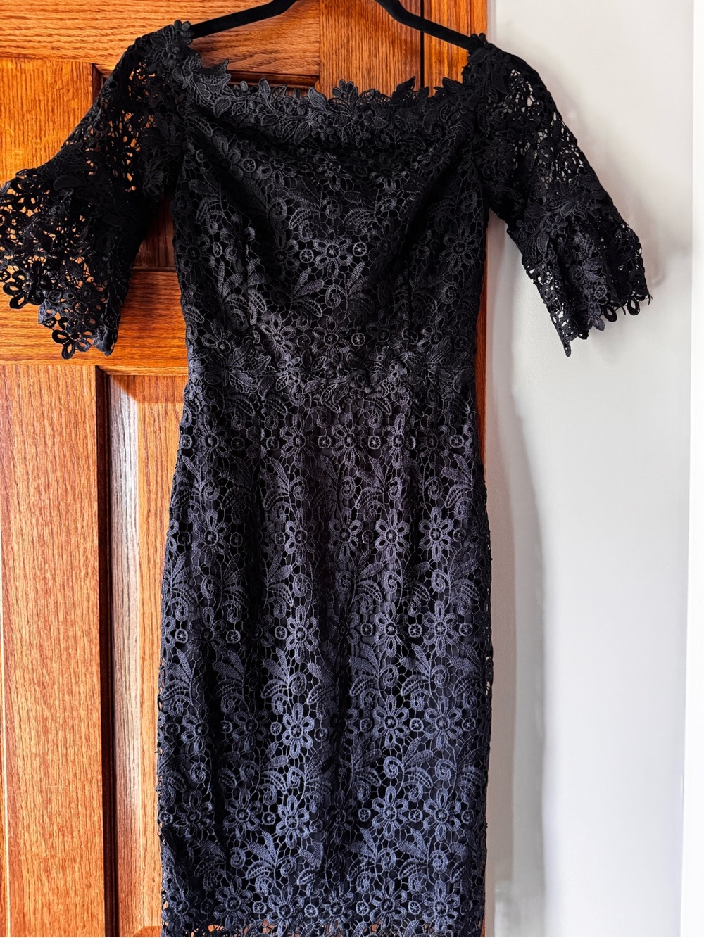 Paperdolls Black Floral Lace from London